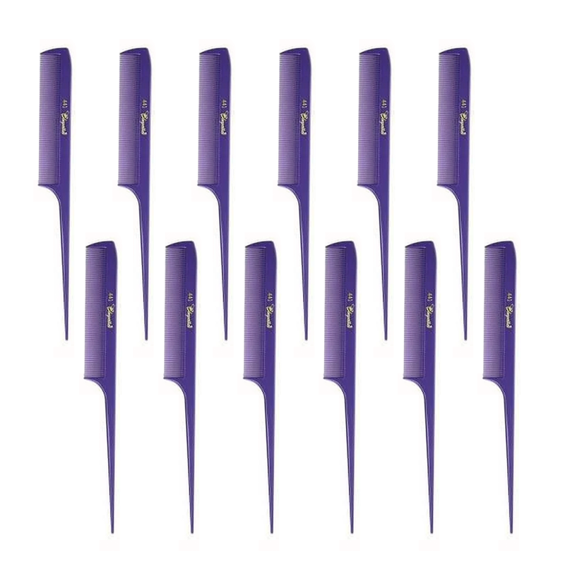 Cleopatra Fresh Purple Rat Tail Combs 