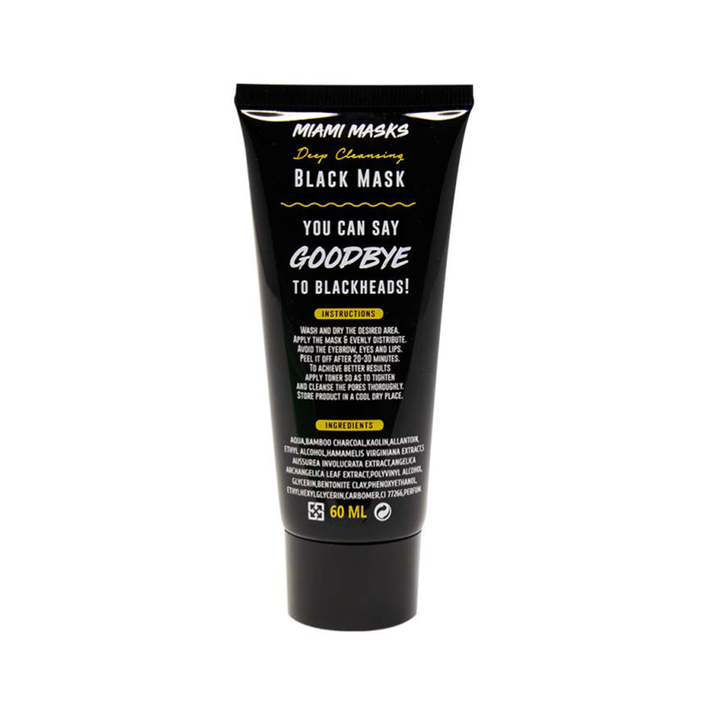 NEW! Miami Masks - Peel Off Facial Black Mask 2oz