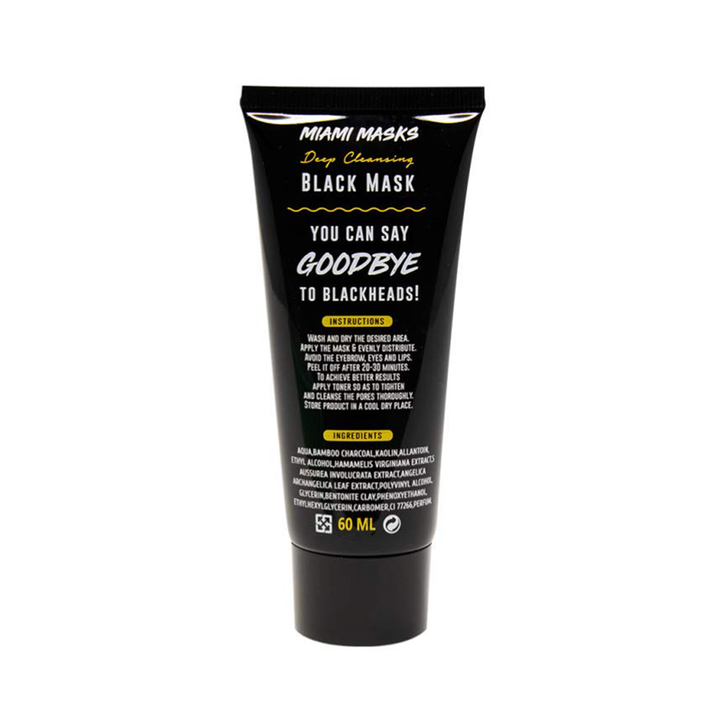 NEW! Miami Masks - Peel Off Facial Black Mask 2oz