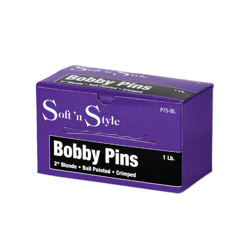 Soft N Style Bobby Pins- Blonde 2"
