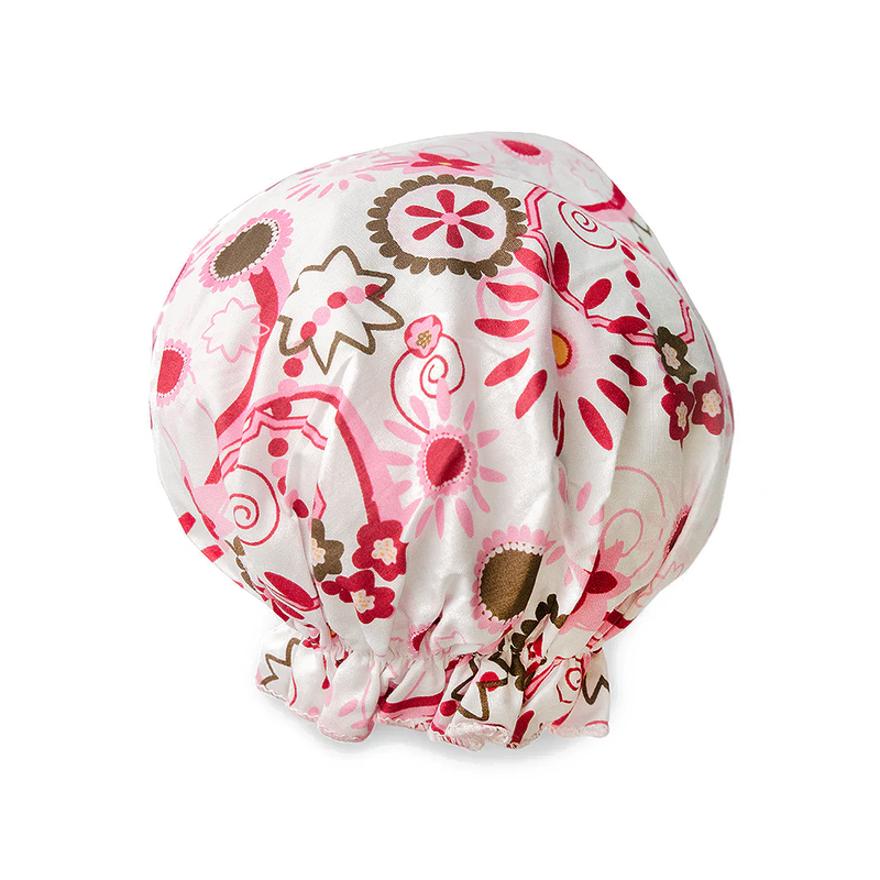 Spa Sister Bouffant Shower Cap, Belleza Print