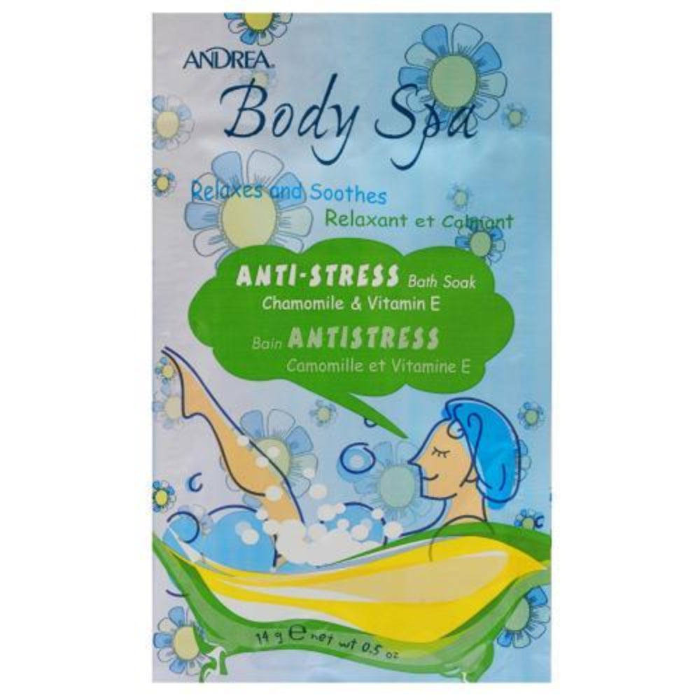 Andrea Body Spa Anti-Stress Bath Soak with Chamomile &amp; Vitamin E 14g/0.5oz - 1 Packet