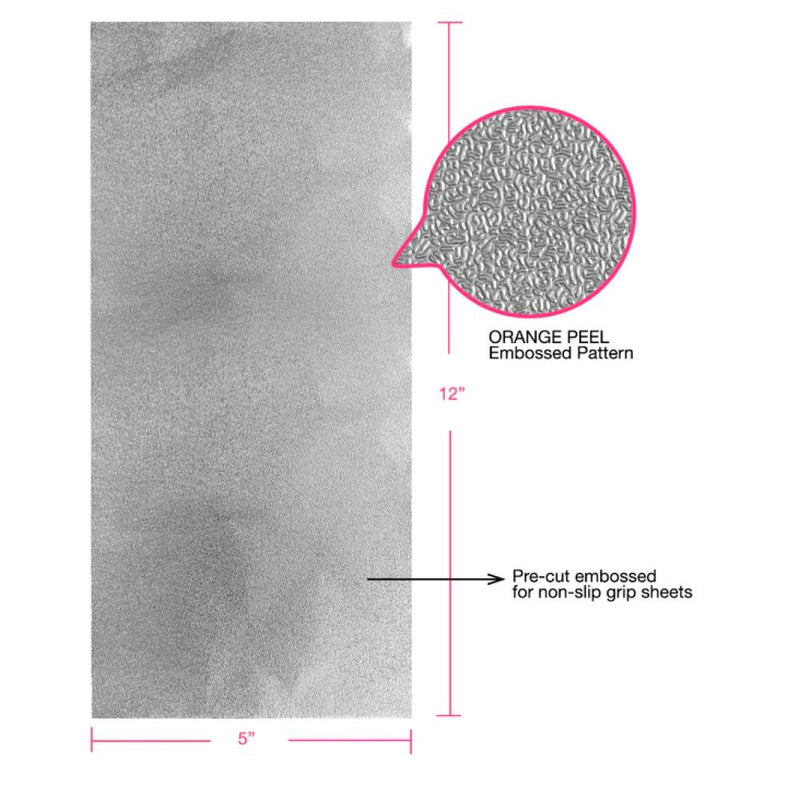 Colortrak Pre-Cut Embossed Foil 5" x 12" - 100ct
