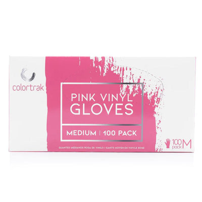 Colortrak Vinyl Powder Free Gloves - Pink