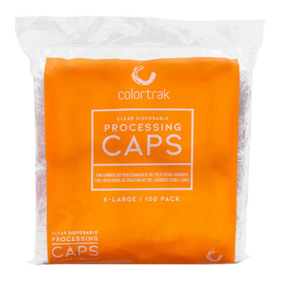 Colortrak Clear Disposable Processing Caps XL - 100 ct