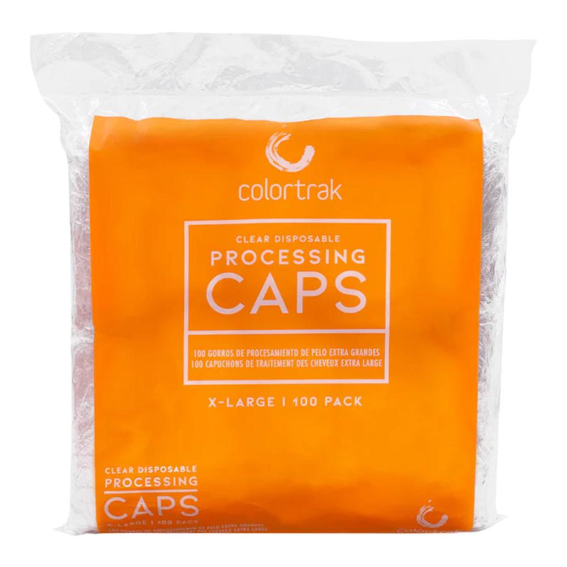 Colortrak Clear Disposable Processing Caps XL - 100 ct