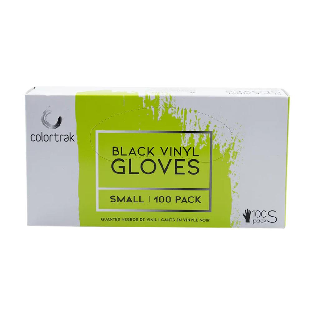 Colortrak Vinyl Disposable Powder Free Gloves - Black
