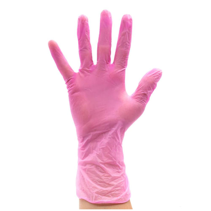 Colortrak Vinyl Powder Free Gloves - Pink