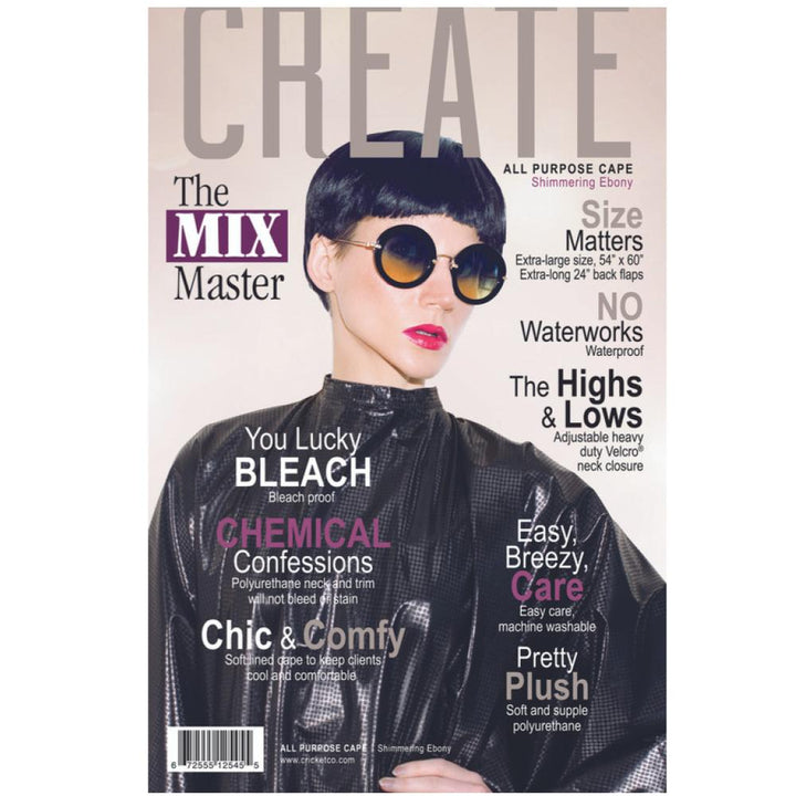 Cricket All Purpose Shimmering Cape - Ebony