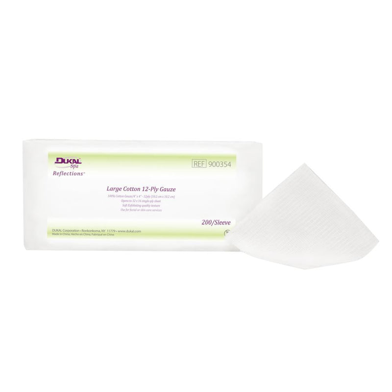 Dukal Reflections Large Cotton Gauze 4" x 4" - 200ct