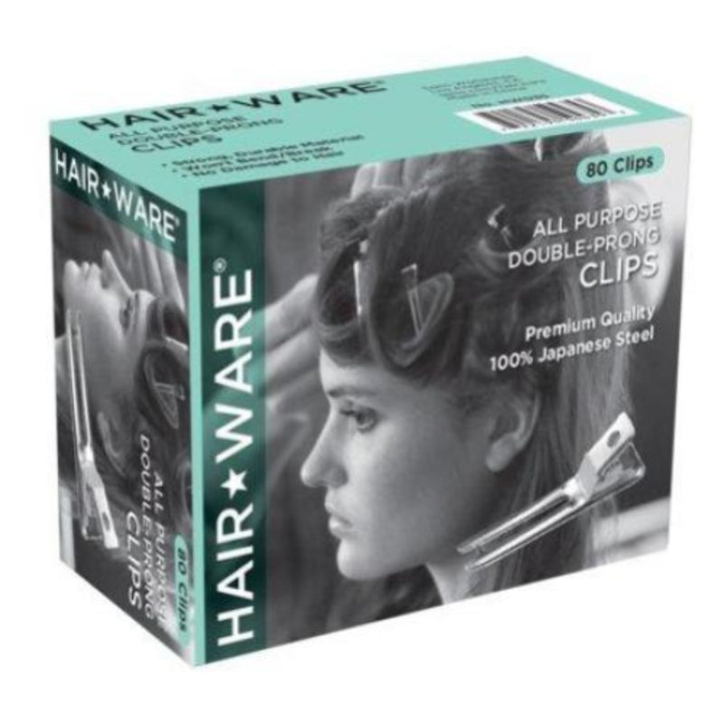 HairWare All Purpose Clips- 80 Clips