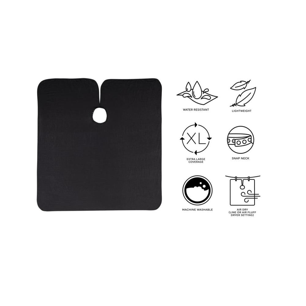 Cricket Haircutting Capes Unicloth - Black