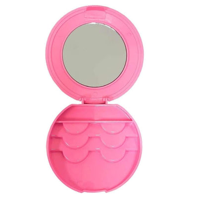 JLash Eyelash Travel Case With Mirror - Pink