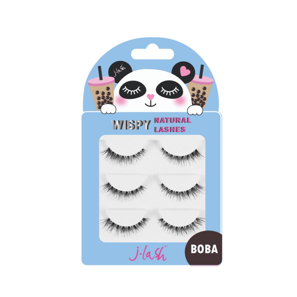 JLash Wispy Natural Lashes - Set of 3 - Boba