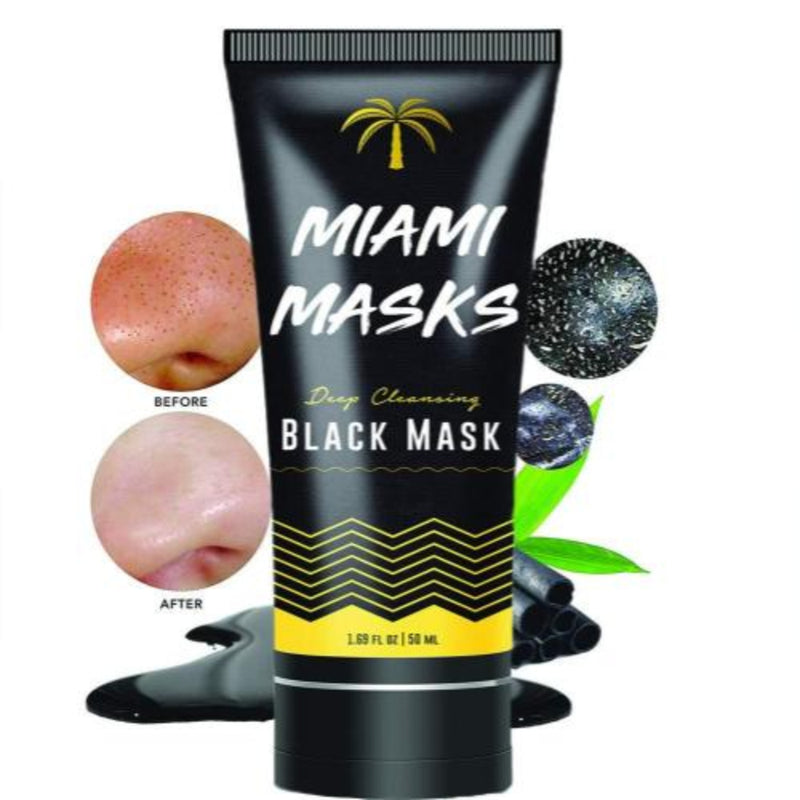 NEW! Miami Masks - Peel Off Facial Black Mask 2oz