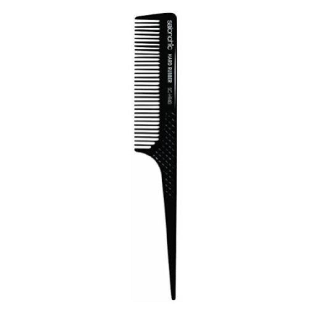 Salonchic Rat Tail Hard Rubber Comb 8"