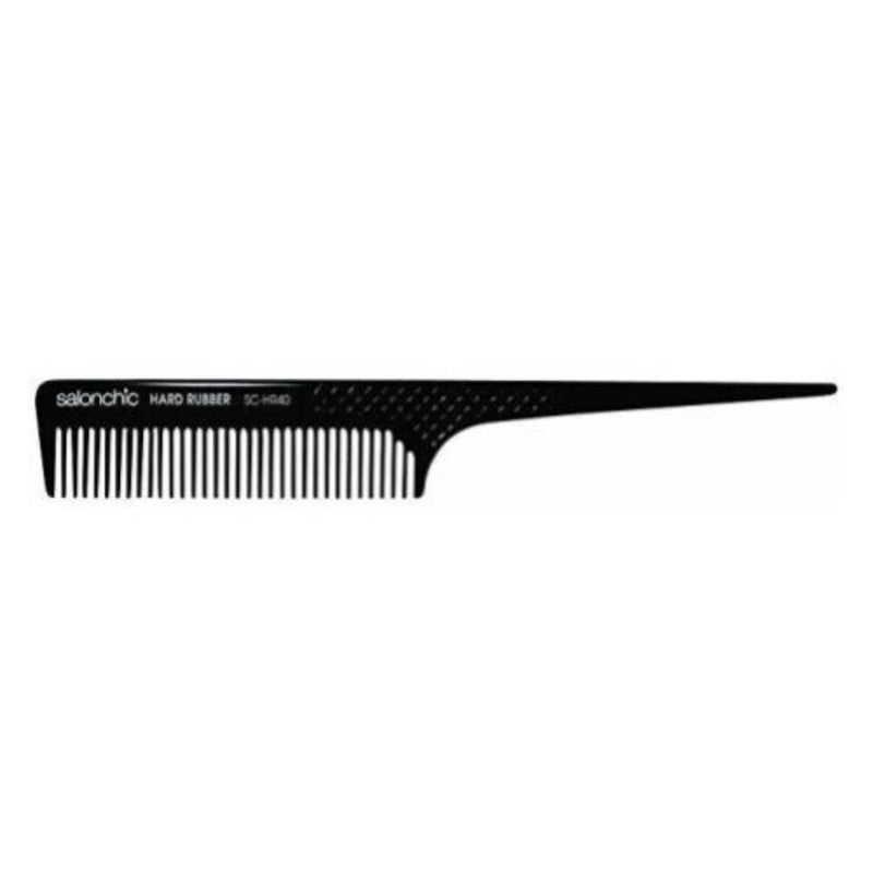 Salonchic Rat Tail Hard Rubber Comb 8"