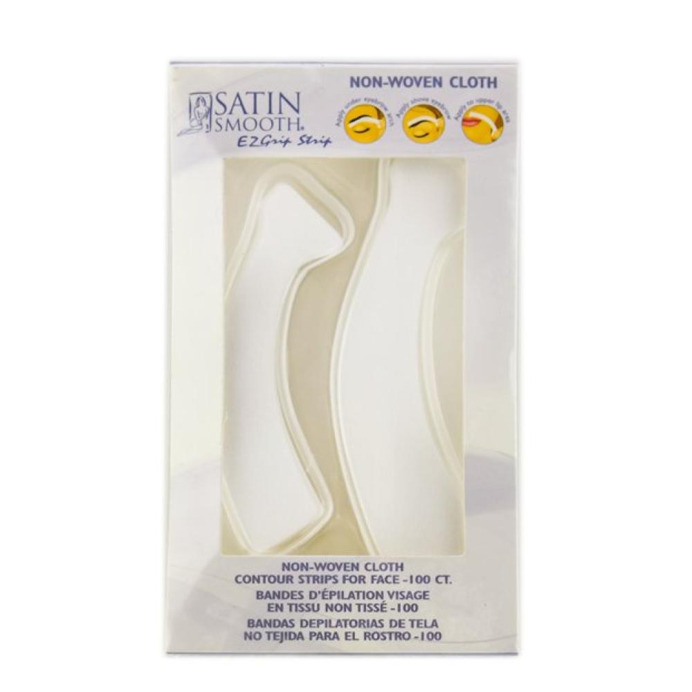 Satin Smooth EZ-Grip Non-Woven Contour Facial Strips 100ct