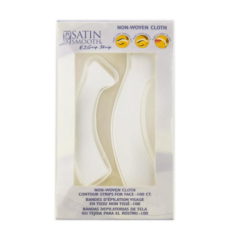 Satin Smooth EZ-Grip Non-Woven Contour Facial Strips 100ct
