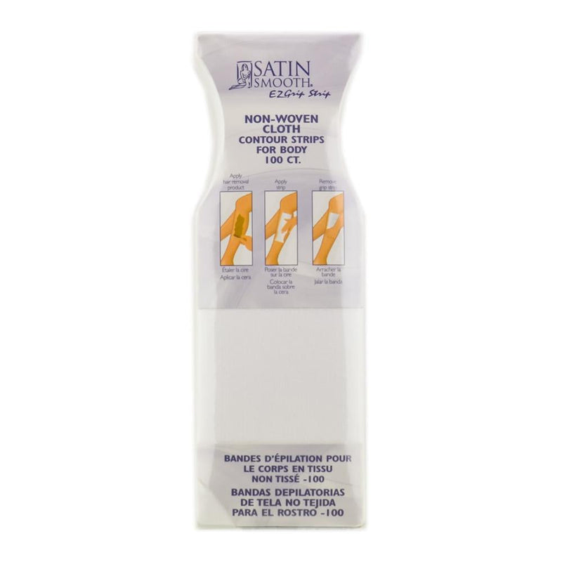 Satin Smooth Non-woven Contour Strips for Body - 100ct