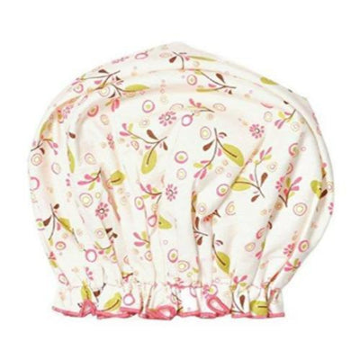 Spa Sister Bouffant Shower Cap, Olive Vines