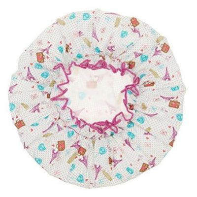 Spa Sister Bouffant Shower Cap, World Traveler