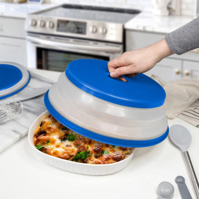 Tovolo Large Collapsible Microwave Lid - Status Blue