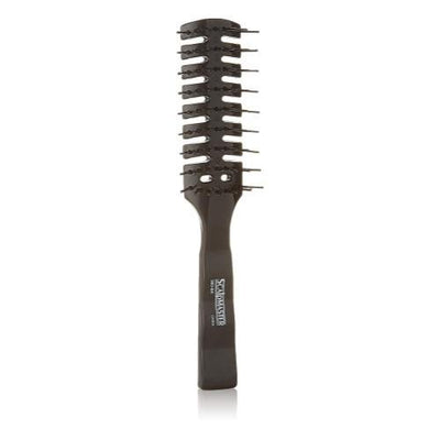 Scalpmaster 7 Rows Vent Hair Stylist Brush- Black