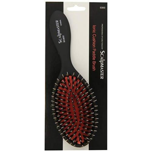 Scalpmaster Ionic Porcupine Boar Bristle Cushion Paddle Hair Brush