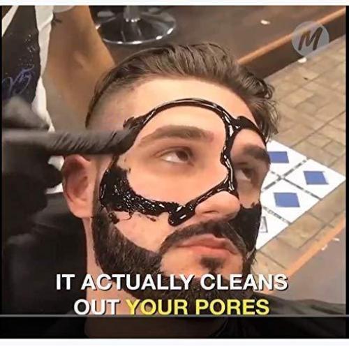 Charcoal Face Mask used in Barber Shops