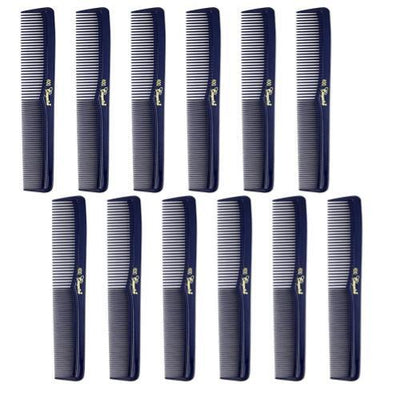 Cleopatra Dark Blue Styling Combs #400- 1 Dozen
