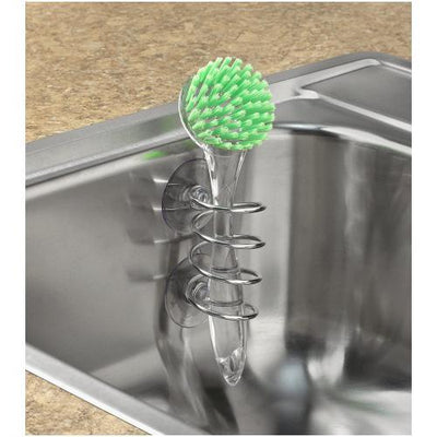 Spectrum Spiral Sink Suction Brush Holder- Silver
