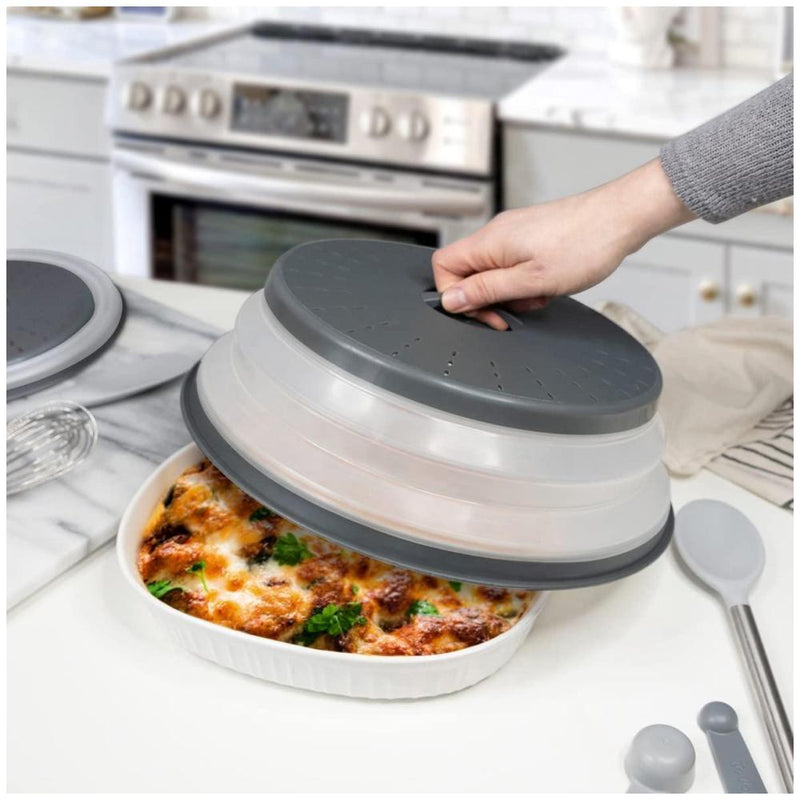 Tovolo Large Collapsible Microwave Lid- Charcoal