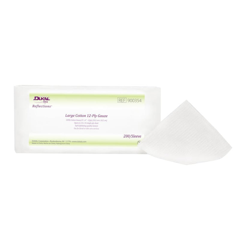 Dukal Reflections Large Cotton Gauze 4in x 4in- 200ct