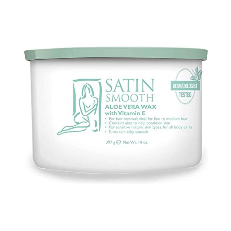 Satin Smooth Aloe Vera Wax with Vitamin E 14 oz