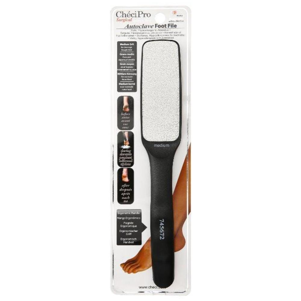 Checi Autoclave Sanitize and Sterilize Foot File Carded, Medium