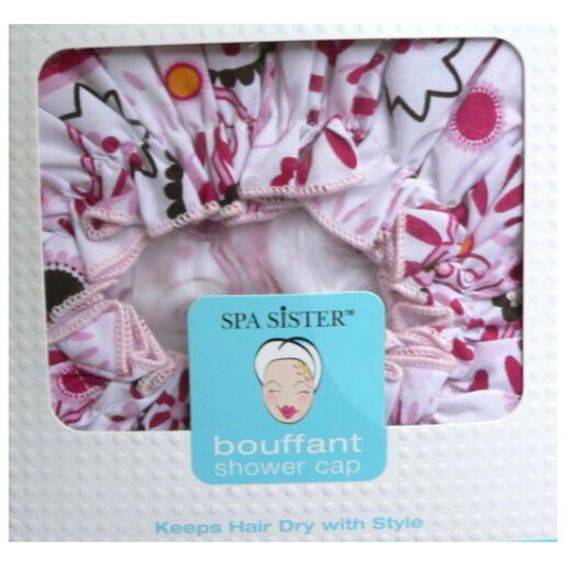 Spa Sister Bouffant Shower Cap- Belleza Print