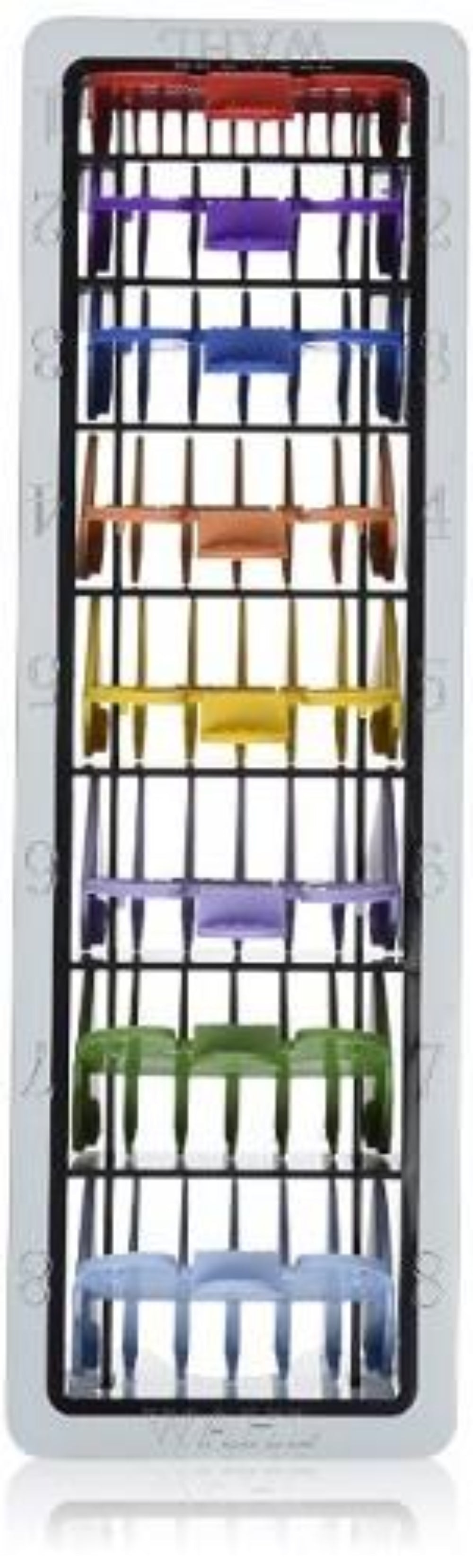 Wahl 8-Pack Color-Coded Cutting Guides with Organizer by Wahl - beautysupply123 - 2