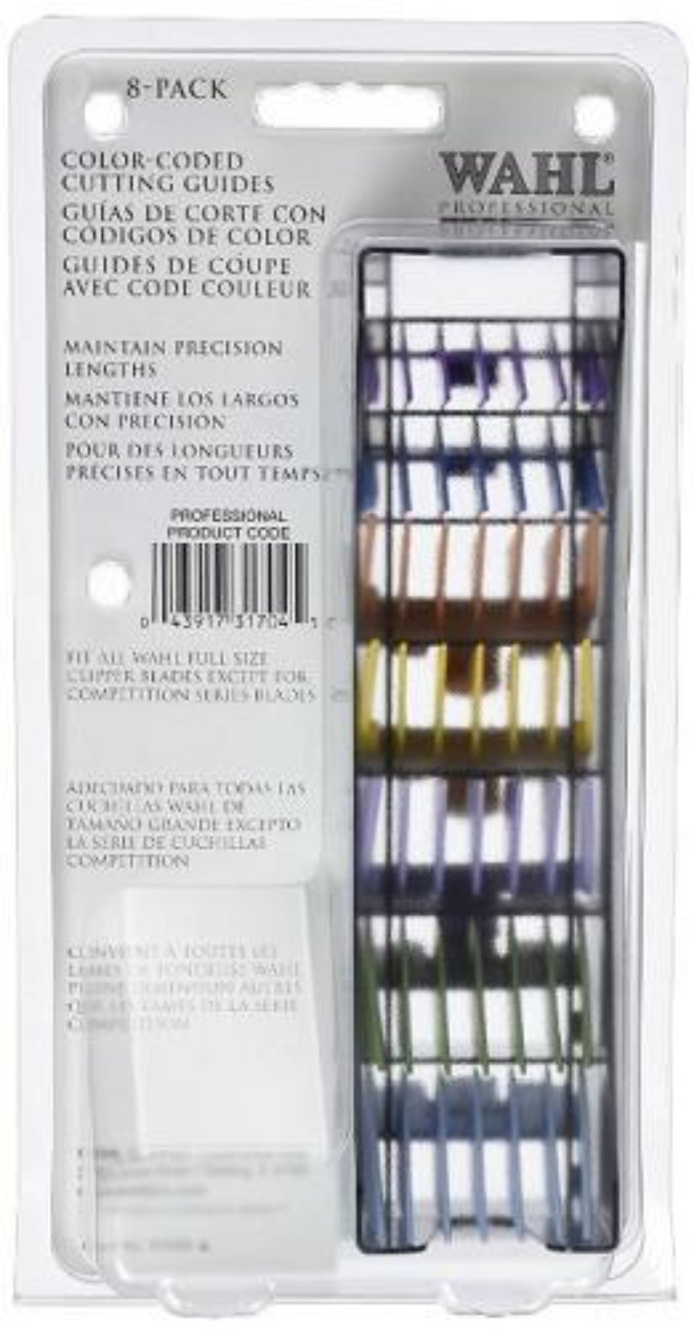 Wahl 8-Pack Color-Coded Cutting Guides with Organizer by Wahl - beautysupply123 - 3