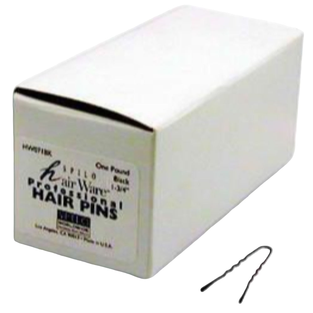 HAIRWARE Hair Pins 2" Black - beautysupply123