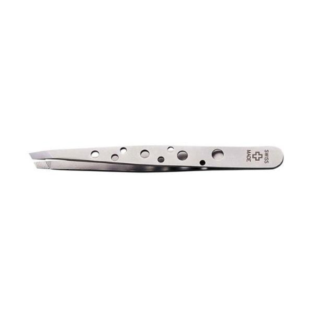 Rubis Stainless Swiss Tweeze Slanted Tip Tweezer 135 - beautysupply123